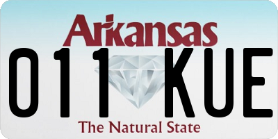 AR license plate 011KUE