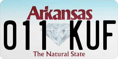 AR license plate 011KUF