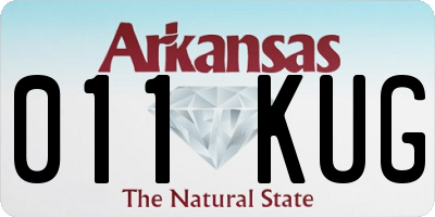 AR license plate 011KUG