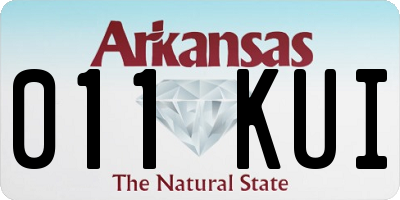 AR license plate 011KUI