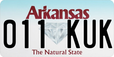 AR license plate 011KUK