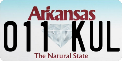 AR license plate 011KUL