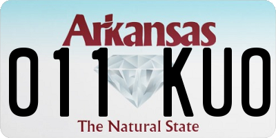 AR license plate 011KUO
