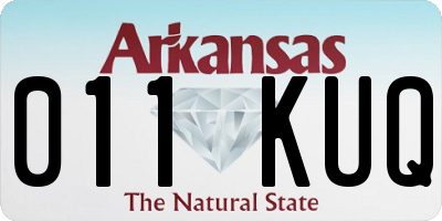 AR license plate 011KUQ