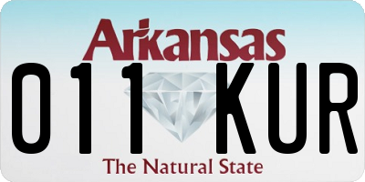 AR license plate 011KUR