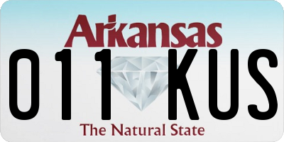 AR license plate 011KUS