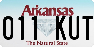 AR license plate 011KUT