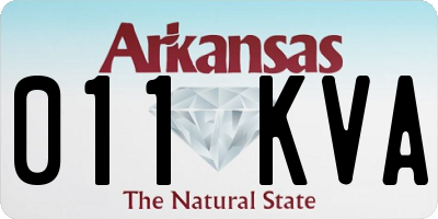 AR license plate 011KVA