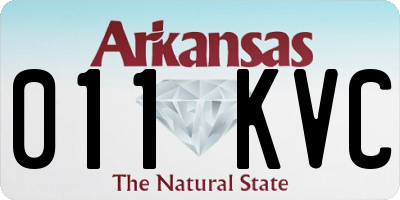 AR license plate 011KVC