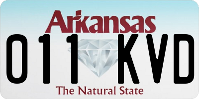 AR license plate 011KVD
