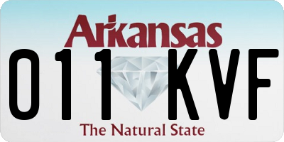 AR license plate 011KVF