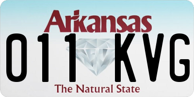 AR license plate 011KVG