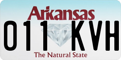 AR license plate 011KVH