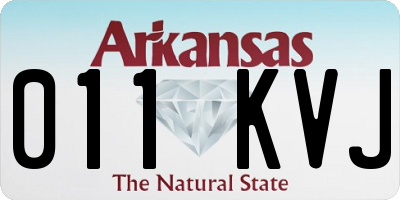 AR license plate 011KVJ