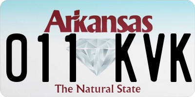 AR license plate 011KVK