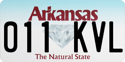 AR license plate 011KVL