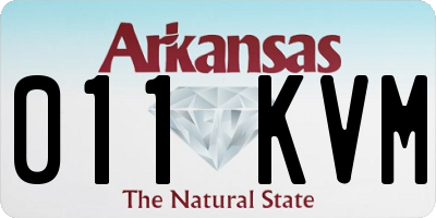 AR license plate 011KVM