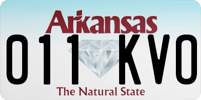 AR license plate 011KVO