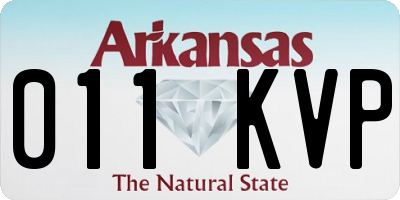 AR license plate 011KVP