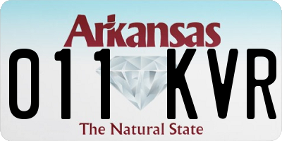 AR license plate 011KVR