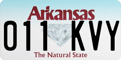 AR license plate 011KVY