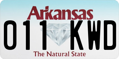 AR license plate 011KWD