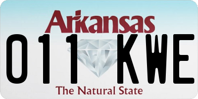 AR license plate 011KWE