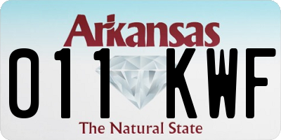 AR license plate 011KWF
