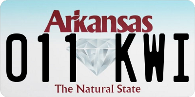 AR license plate 011KWI