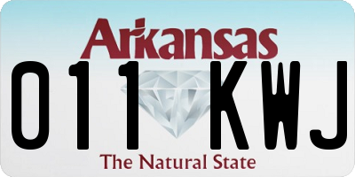AR license plate 011KWJ