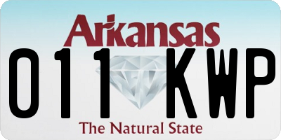AR license plate 011KWP