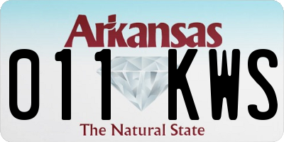 AR license plate 011KWS