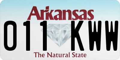 AR license plate 011KWW