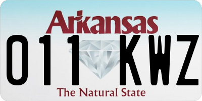 AR license plate 011KWZ