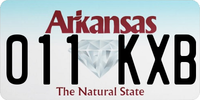 AR license plate 011KXB