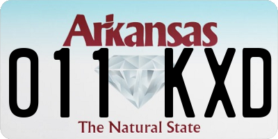AR license plate 011KXD
