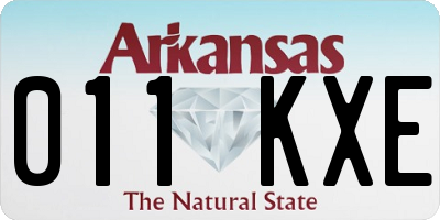 AR license plate 011KXE