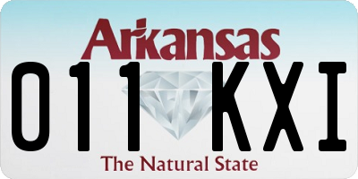 AR license plate 011KXI