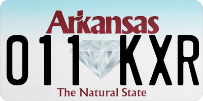 AR license plate 011KXR