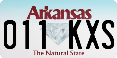 AR license plate 011KXS