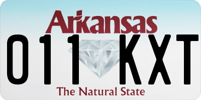 AR license plate 011KXT