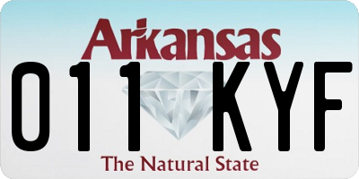 AR license plate 011KYF