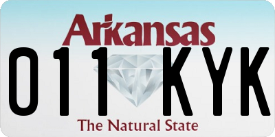 AR license plate 011KYK