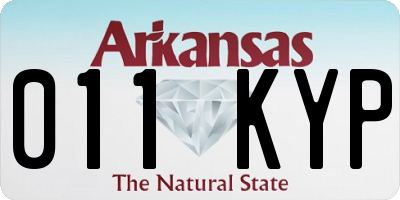 AR license plate 011KYP