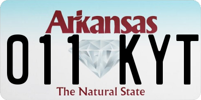 AR license plate 011KYT