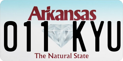 AR license plate 011KYU