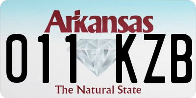 AR license plate 011KZB