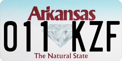 AR license plate 011KZF