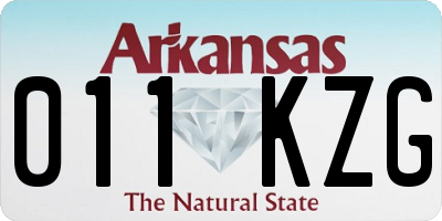 AR license plate 011KZG
