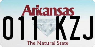 AR license plate 011KZJ